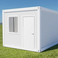 Oficina modular desmontable de contenedor de acero y madera prefabricado de 20 pies, listo para usar