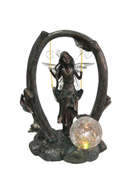 Swinging Fairy Garden Solar Light , Solar Garden Lanterns For Garden Decoration