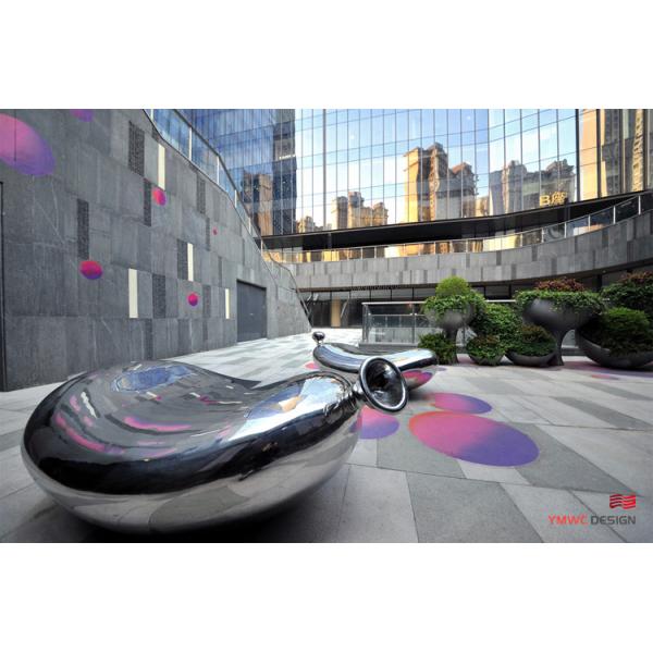 Hand-forged Stainless Steel Balloon Sculpture for Outdoor Decorative Art Installation