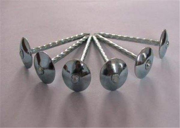 25kg Per Carton 12 Gauge Galvanized Roofing Nails Iron With Umbrella Head