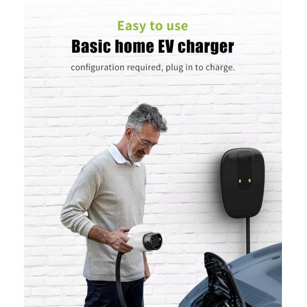 Station de recharge à domicile Type 2 Chargeur de véhicule électrique 7kw Plug And Play Wallbox 220V