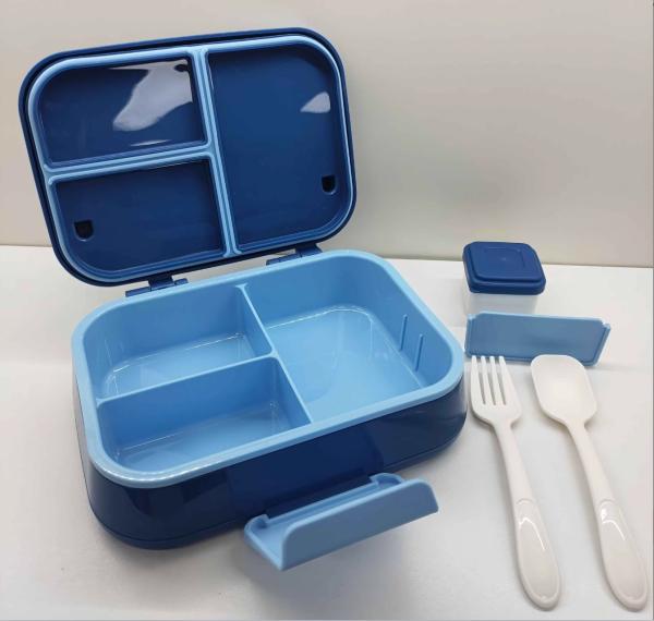 21.5*14*5*7.6cm Plastic Bento Lunch Box with Airtight Features and Performance Leak-Proof