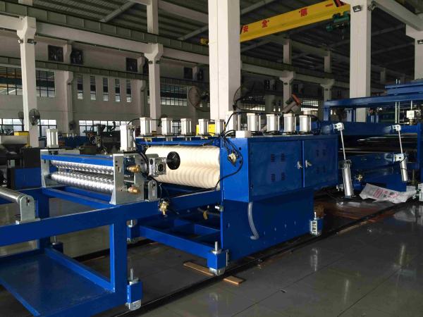 Largura ondulada 850-1050mm da máquina da extrusão da folha da telha de telhado da onda do ANIMAL DE ESTIMAÇÃO