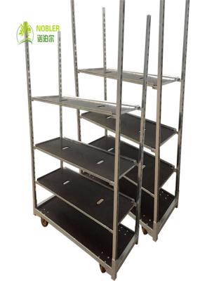 Trole dinamarquês galvanizado quente 100kg da flor do recipiente do centímetro cúbico pela capacidade de carga da prateleira