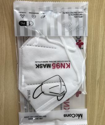 CE Approval KN95 Dust Mask , Disposable Respirator Mask High Effective Filtration