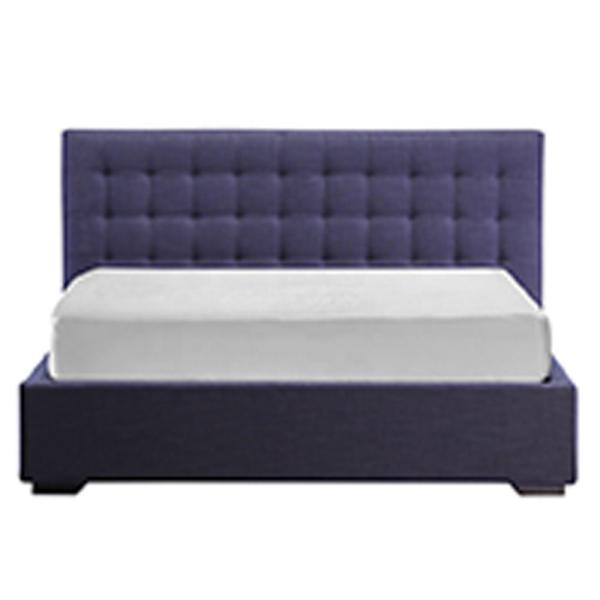 OEM ODM Ottoman Storage Bed King Size Blue Nordic Modern Minimalist Style