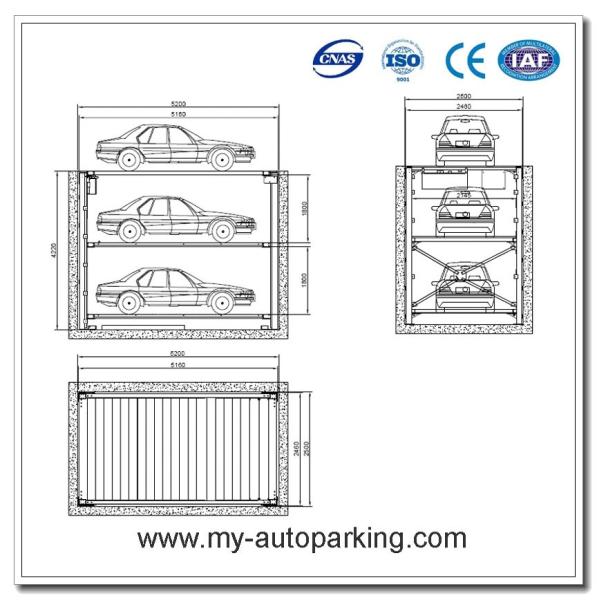 Underground Parking Garage Design/Double Stack Hydraulic Stacker/Garage Storage Solution/Parking Lifter