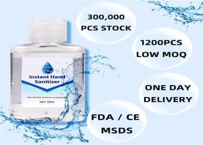 Waterless Liquid Form Alcohol Based Hand Sanitizer , Alcohol Rub Sanitizer