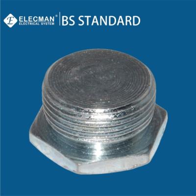 Ferro maleável das canalizações BS4568 e tomada principal 20mm-32mm do hexágono de aço dos encaixes