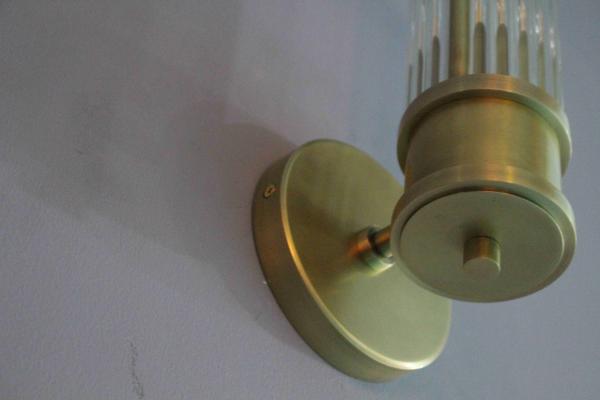 Lâmpadas de parede de latão elegantes para decoração residencial vintage