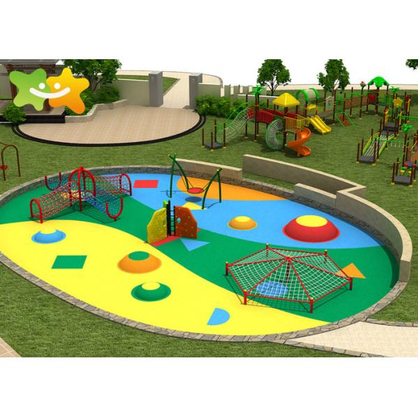 O equipamento grande da corrediça do brinquedo da criança do projeto do parque público caçoa o equipamento exterior do campo de jogos