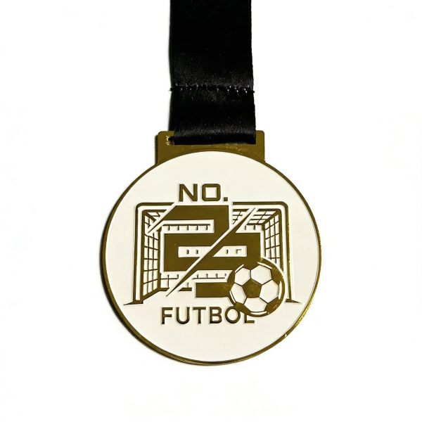 Custom zinc alloy medals with enamel finish are personalized sports awards for any event.