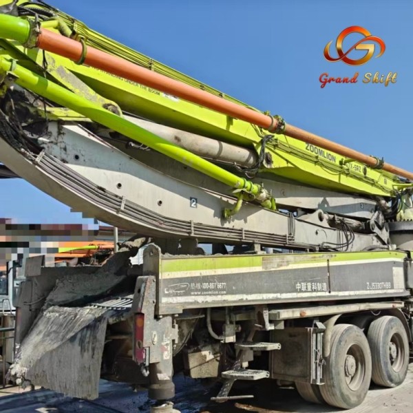 2017 Used Zoomlion 47m Boom Concrete Pump Truck on Mercedes-Benz Actros 3341 Chassis with Low Working Hours