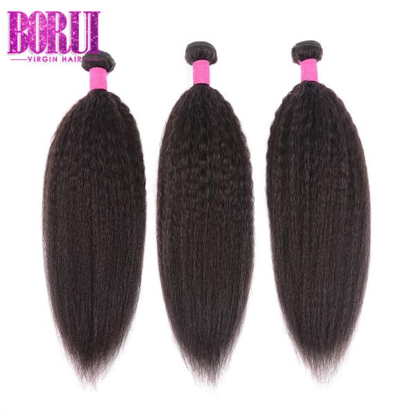 Virgin Malaysian Hair Bundles , Unprocessed Kinky Straight Hair Extension