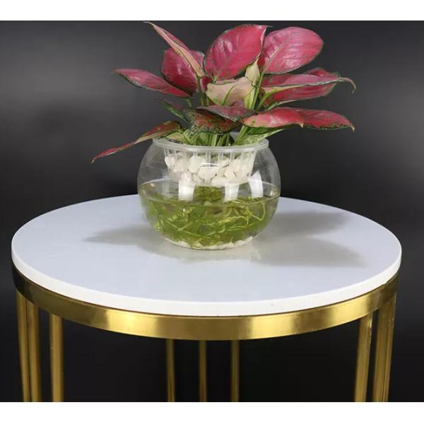 Diámetro de mármol blanco de la mesa de centro 600m m de las mesas de centro del hotel de lujo de Gelaimei