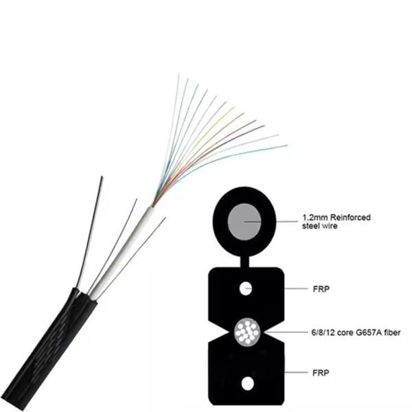 G657a1 G657a2 LSZH Jacket FTTH Drop Cable Outdoor Drop Cable FTTX Fiber Optic Cable