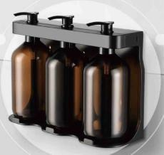 Premium Stainless Steel Wall Mounted 500ml Shampoo and Soap Dispenser with Holder for Luxury Hotels and Commercial Bathrooms