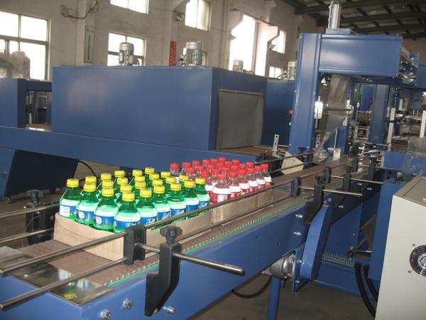 PE Film 0.8Mpa Shrink Film Wrapping Machine For Plastic Bottle