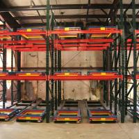 Système de stockage de palettes à rétroaction pour le stockage à froid des supermarchés