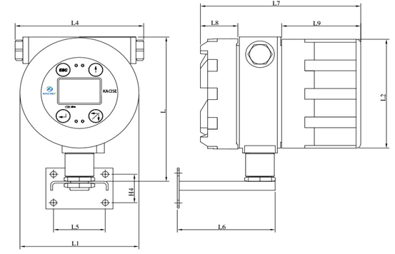 316L Stainless Steel Coriolis Type Mass Flow Meter 24VDC Power Supply