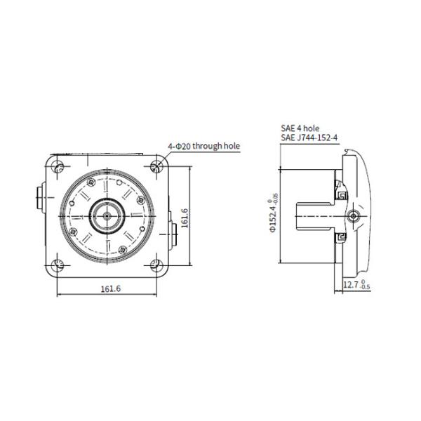 Trailer Hydraulic Power Control Unit With Cut-Off / Load Sense Control Electro-Proportional Torque