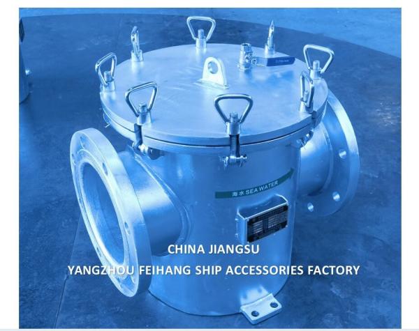 Main Engine Sea Water Strainer Szie-8-Dn200 Carbon Steel Body Stainless Steel Filter