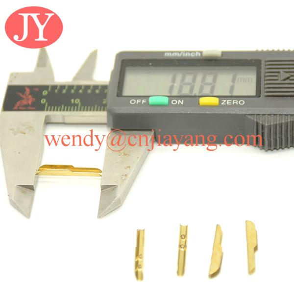 factory price jiayang gold size sharp end tip for elastic lace metal t tip barb