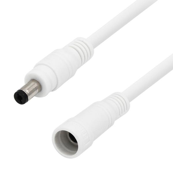 Cabo de extensão de energia DC de 1,5m Macho para Fêmea 12V Preto