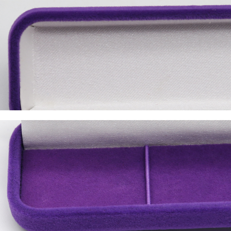 Luxury Gift Packaging Velvet Jewelry Box For Necklaces Bracelets Rings Custom Color