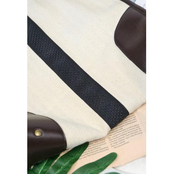 PU Portable Woven Travel Canvas Tote Bags