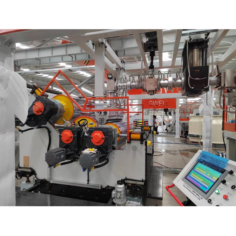 GWELL PET Sheet Extrusion Line with No Crystallization Required 800-1500mm Width and Single/Twin Screw Design for Thermoforming