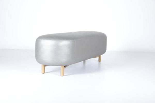 Customized Premium Luxury Bedroom Upholstered Elliptical Bench