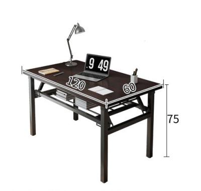 Home Office Furniture Manufacturers Simple Folding Computer Long Table Iron Frame Desk