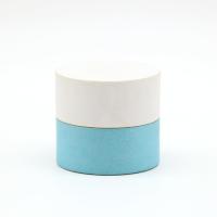 Blue Recycled Paper Tube Packaging Box For Cosmetic Compact Powder