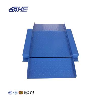 Industrial Carbon Steel Platform Scale 1.5m x 1.5m Ultra Low with Double Folded Ramp