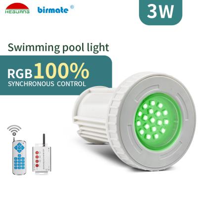 da estrutura pequena do ABS de 3W 70LM luzes conduzidas impermeáveis da piscina do cimento