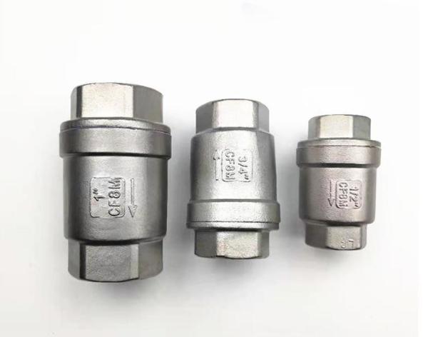 Válvula de verificação de mola vertical de aço inoxidável H12W