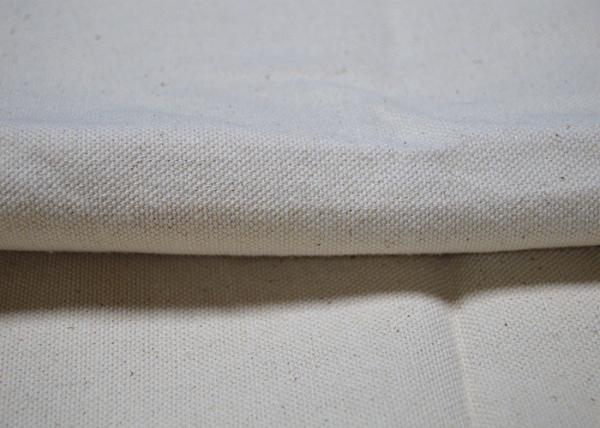 Durable Spinning White 100 Cotton Canvas For Bags High Tear Strength