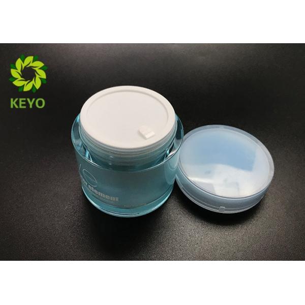 50ML Double Wall Round Wide Mouth Plastic Jars For Face Cream With Customized Color