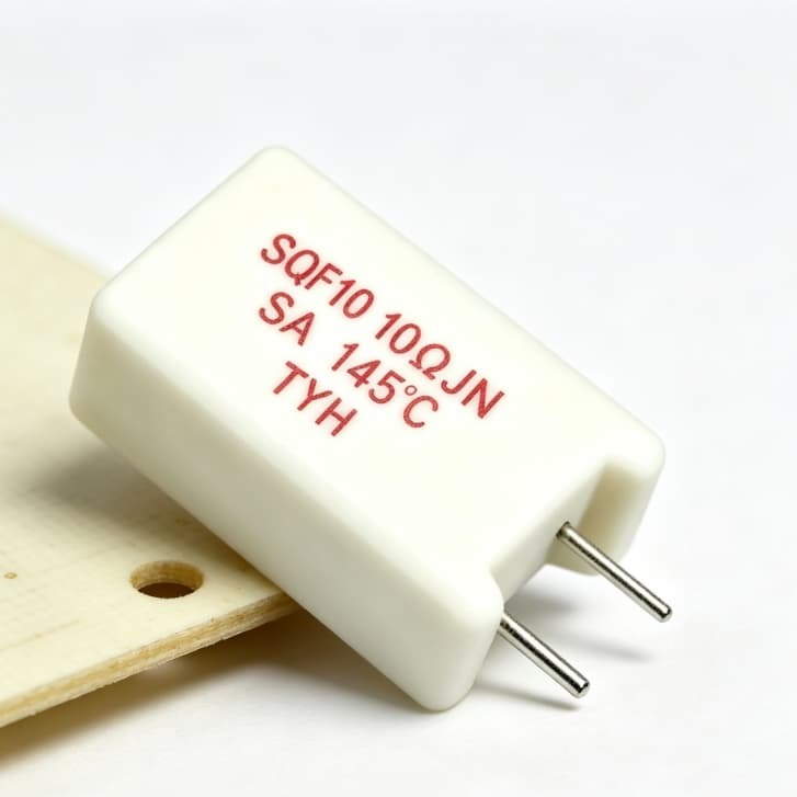10W SQF Moisture Proof Thermal Fuse Resistor Ceramic Case and Accurate Fusibility