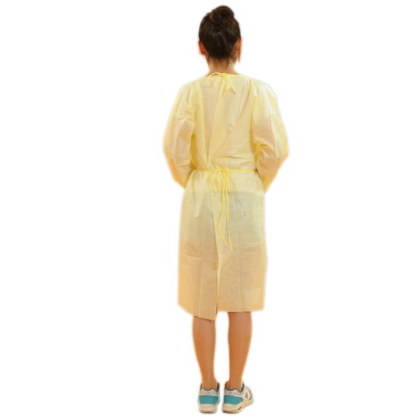 Long Sleeves Sterile Elastic Cuff Non-woven Hospital Medical Surgical Disposable Isolation Gown
