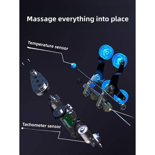 Full Body Electric Massage Chair Adjustable Height Salon Furniture Multifunctional Bed Relax Recliner