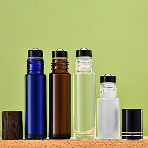 Roll On Ball Closure Clear Glass Beauty Bottle Offering Essential Oil Compatibility And Dispensing Suitable For Cosmetic Packaging