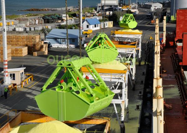 Two Ropes Clamshell Grab Bucket For Loading / Unloading Scrap Materials