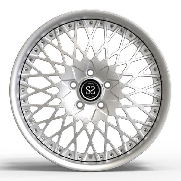 20x9 20x10.5 2PC a forgé le Tesla Model fait sur commande de Chrome 5x120 de roues de jantes d'alliage d'aluminium