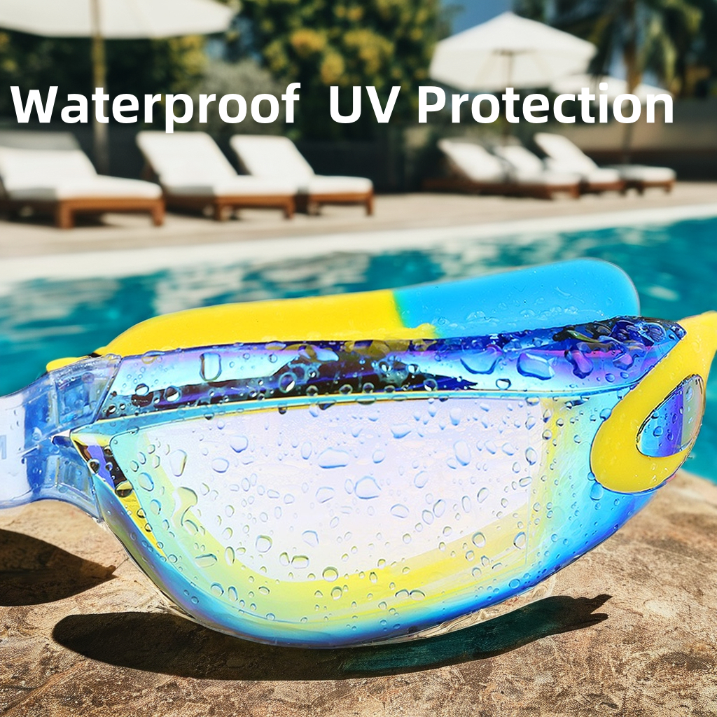 Professional PC Frame Anti Fog Children Swimming Goggles With Adjustable Strap