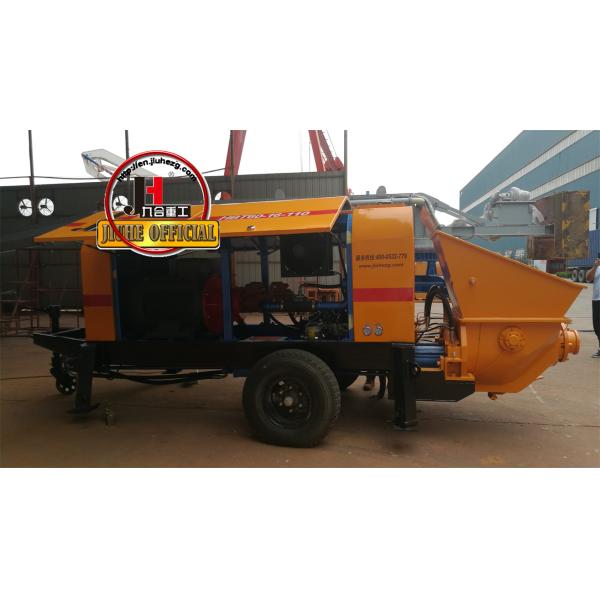 China JIUHE Factory HBT60 Electric Trailer Concrete Pump New Mobile Mini Concrete Pump