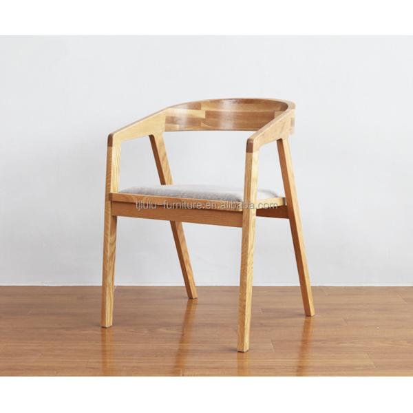 Silla de madera natural/de nuez moderna, sencilla para el hogar, comedor, bar, silla de cuero de PU para la venta