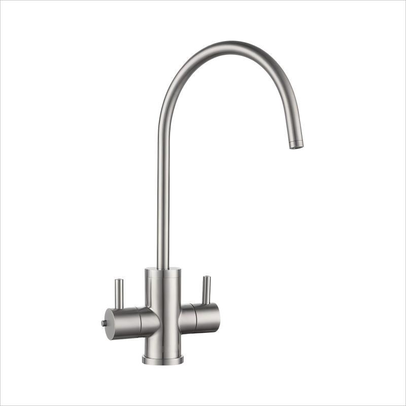 Dual Outlet Lead-Free Stainless Steel RO Drinking Water Faucet