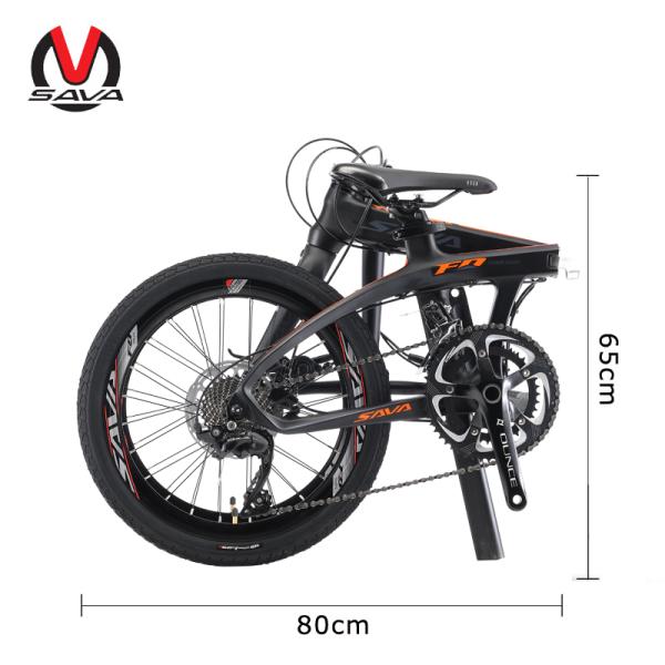 Sava Carbon Folding Bike TORAY T800 Carbon Fiber Material ISO/CE